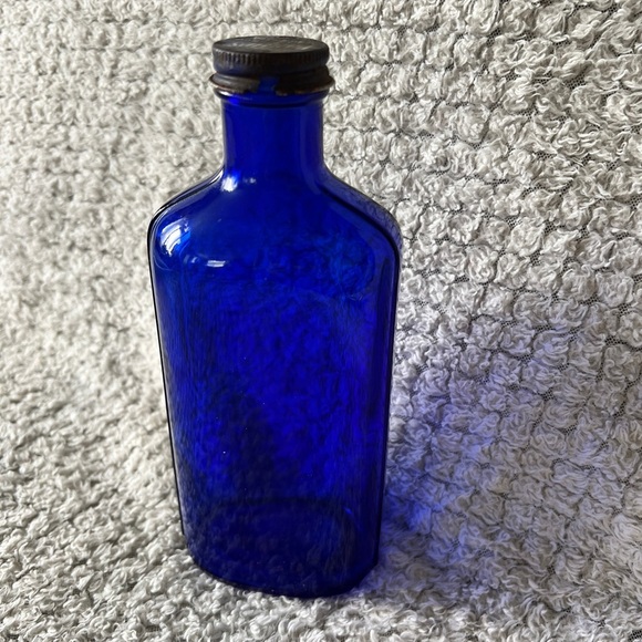 Large 1940’s Cobalt Blue Glass Phillips Milk of Magnesia 8” Apothecary Collect!! - Picture 12 of 14